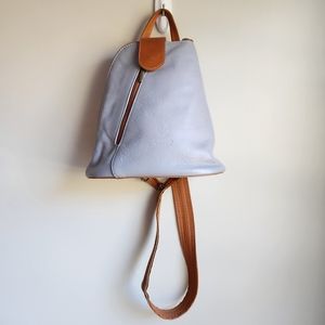 Vera Pelle Genuine Soft Leather Backpack Convertible Shoulder Bag
